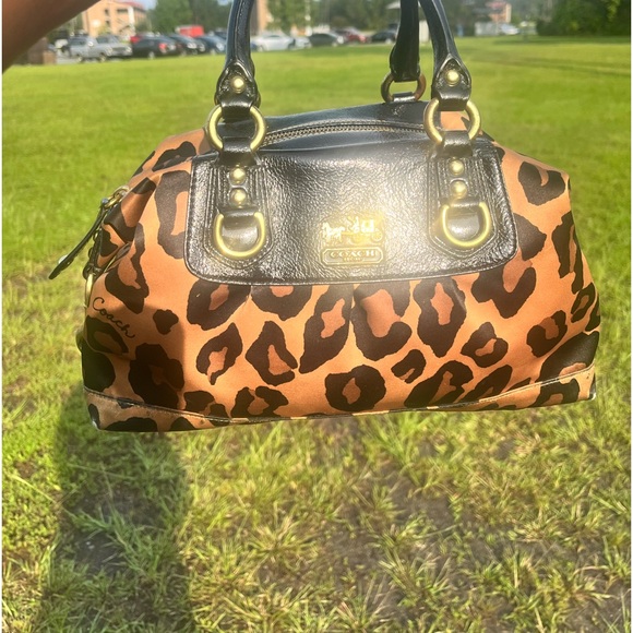 Leopard Print Coach Handbag - Picture 2 of 5